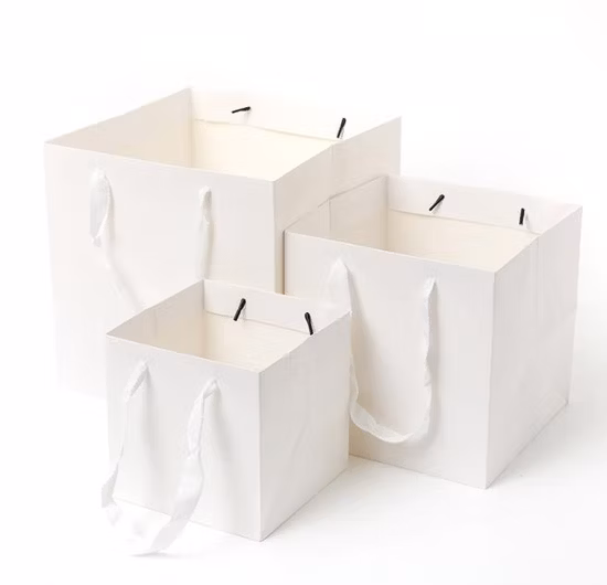 Custom Printed Jewelry Shopping Paper Gift Bag Luxury Gift Paper Bag with Logo Bronzing