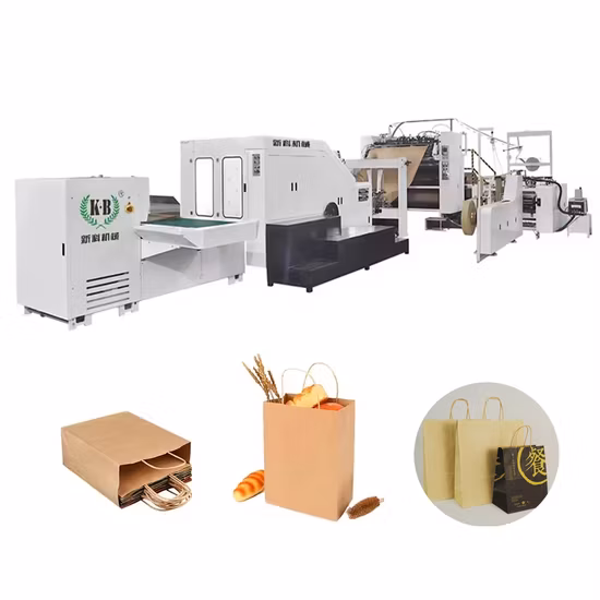 Fully Automatic Square Bottom Paper Bag Making Machine