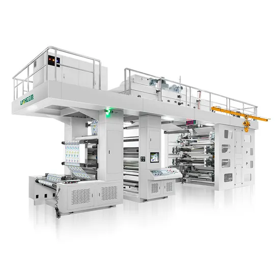 Máquina de impresión flexográfica/flexográfica Ci de película plástica de 6 colores de tambor central automático