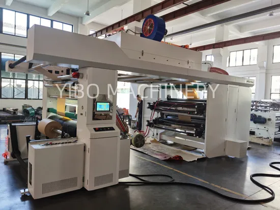 Original Máquina de impresión flexográfica de bolsas de papel de 4 colores, prensa